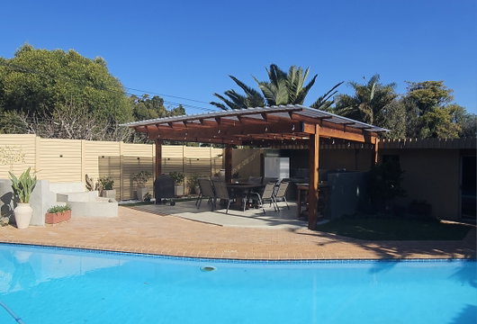 Pergola entertainment area