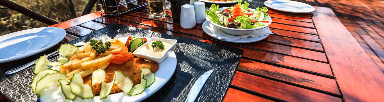 Grand Kruger Lodge Lunch Overlooking the African Bush Veld