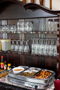 Hot breakfast option served at Bon A Vie self-catering units, East London