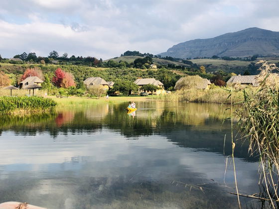 The tranquil Dam - perfect for canoeing and fishing