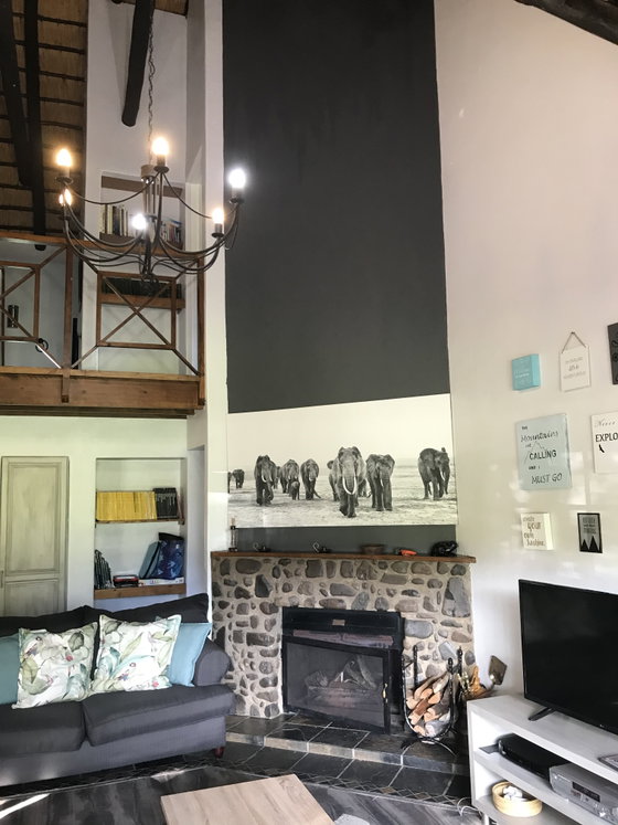 Painted Chimney Breast