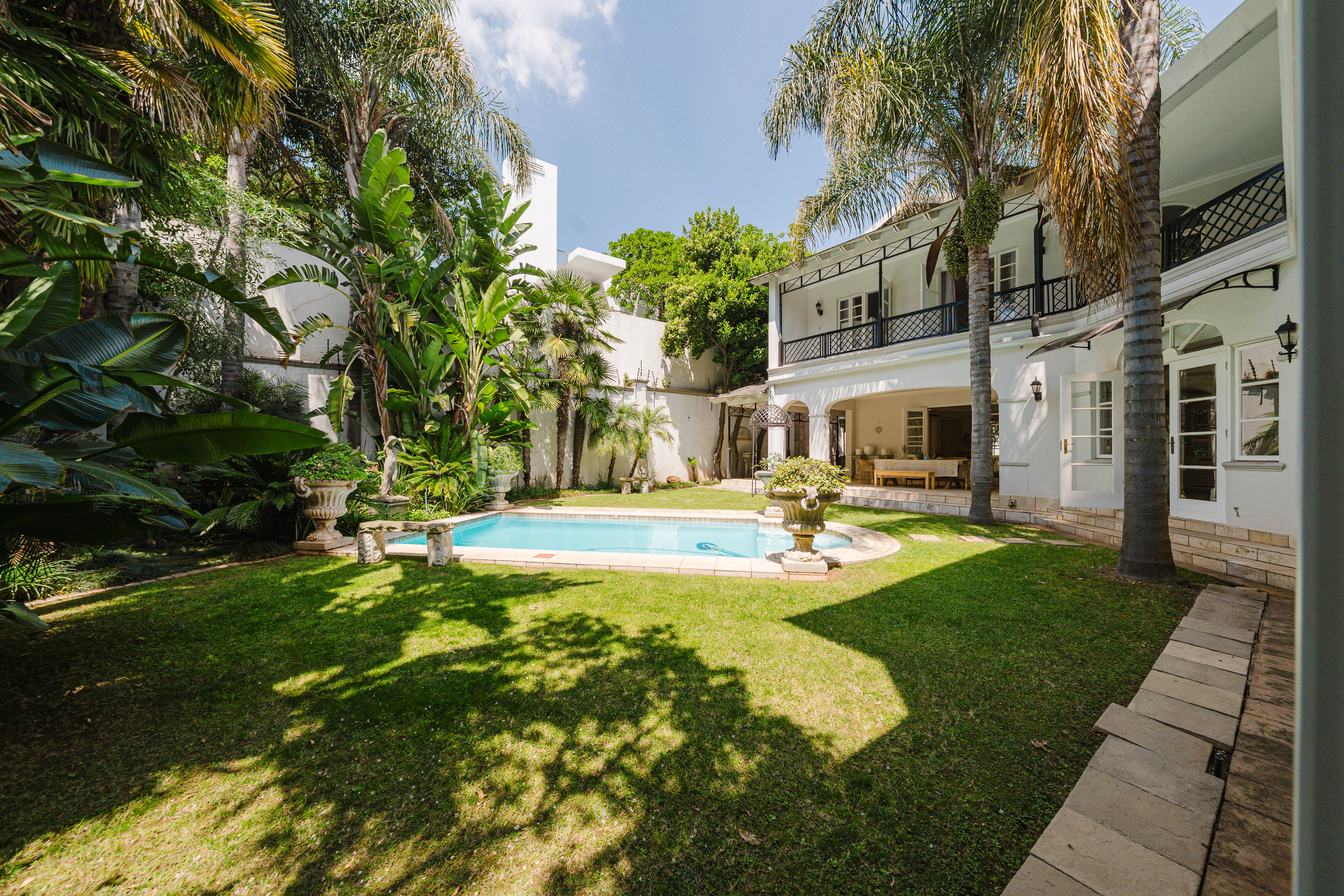 Garden pool area