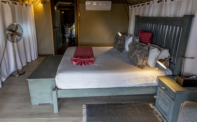 Luxury tented accommodation