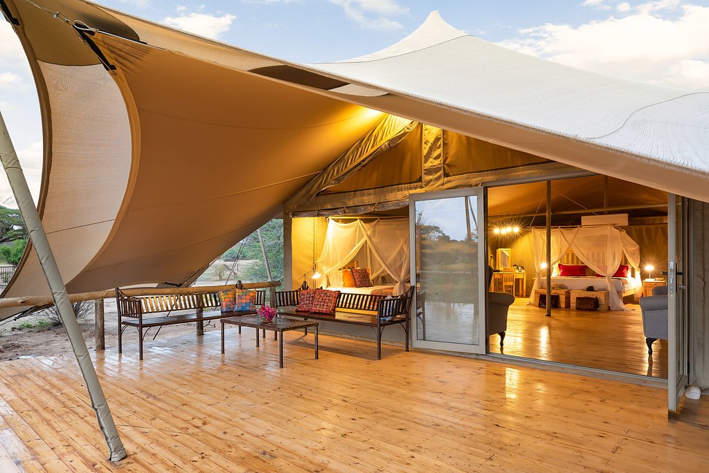 Luxury tented accommodation