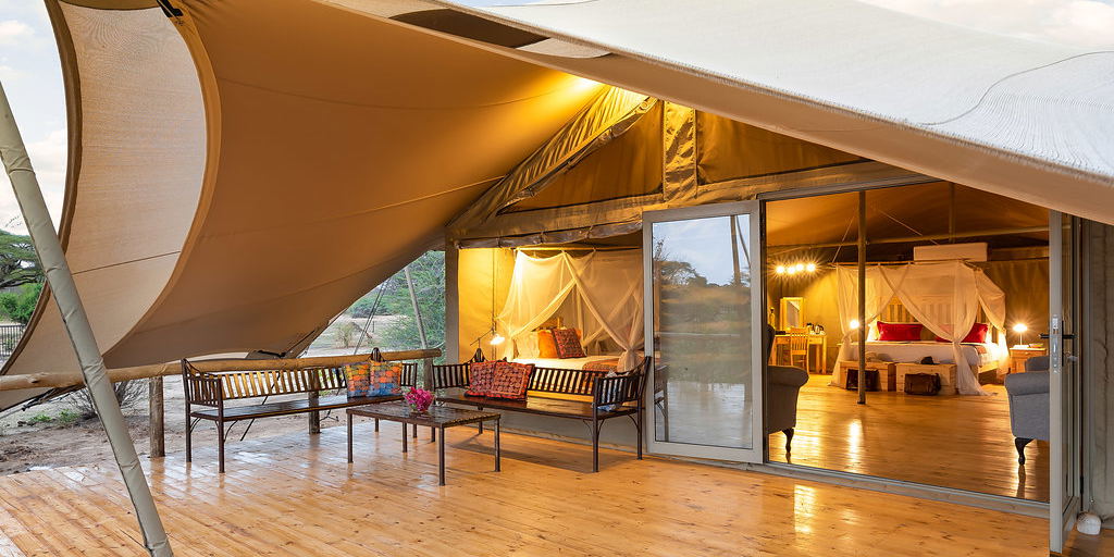 Luxury tented accommodation