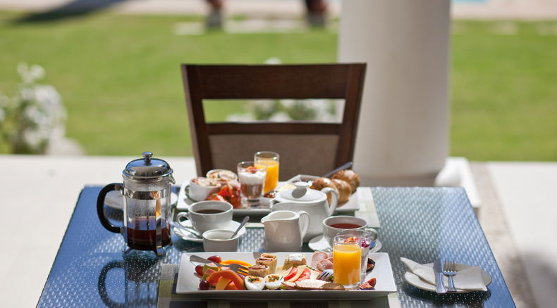 Breakfast on the terrace Breakfast on the terrace