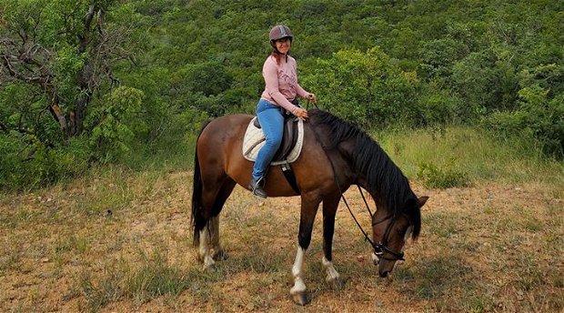 Bianca enjoying the bush and wildlife during her birthday excursion