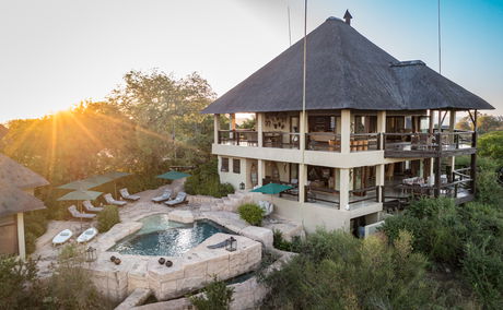 Outside view of Makumu Private Safari Lodge