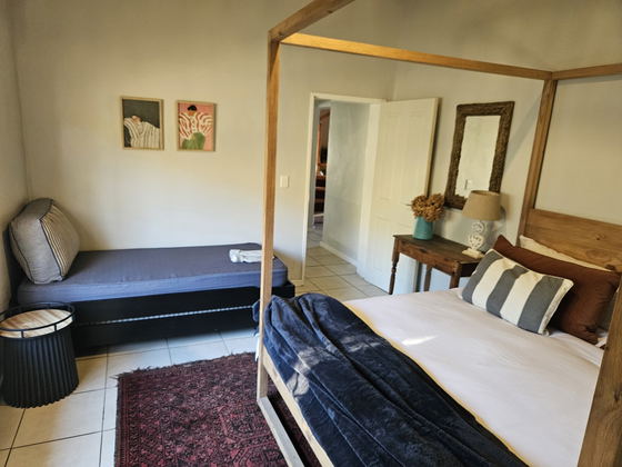 Coetzer king bedroom with stack beds for kids