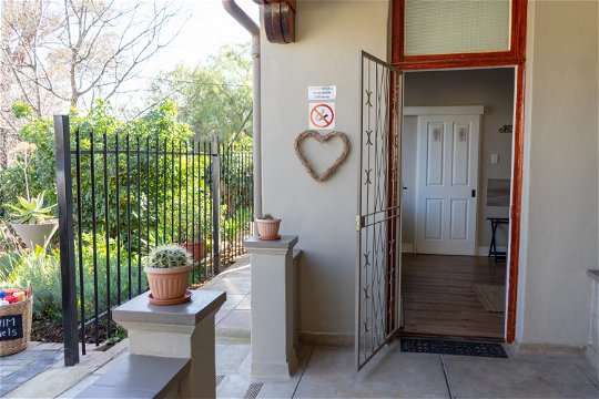 Rooms to be enter from our beautiful terrace @De Akker Guesthouse in Oudtshoorn