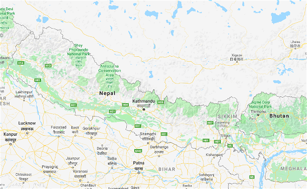 Map of Nepal