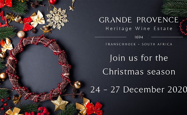 Christmas 2020 restaurant grande provence wine estate franschhoek