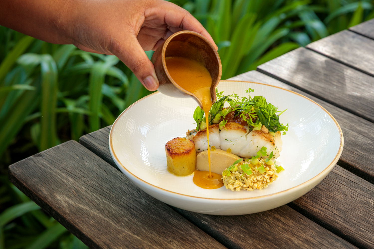 The Oak fine dining restaurant Grande provence estate