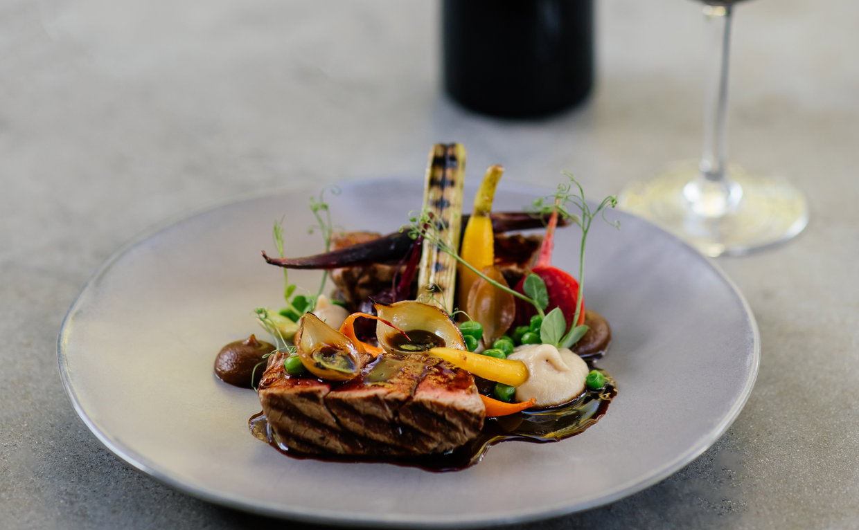 Grande Provence wine served with a relaxed Bistro meal