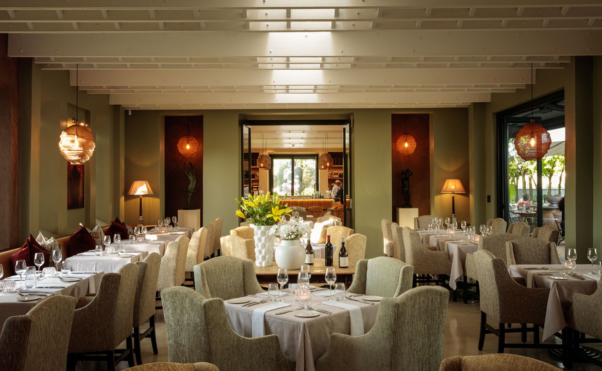 The Oak fine dining restaurant Grande provence estate