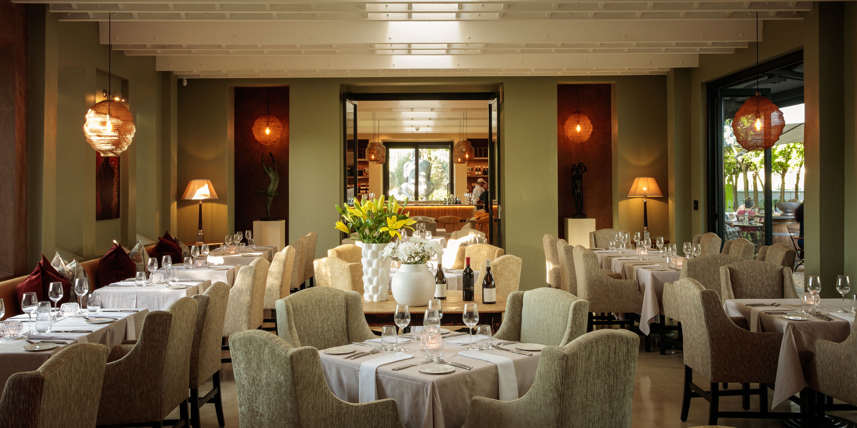 The Oak fine dining restaurant Grande provence estate