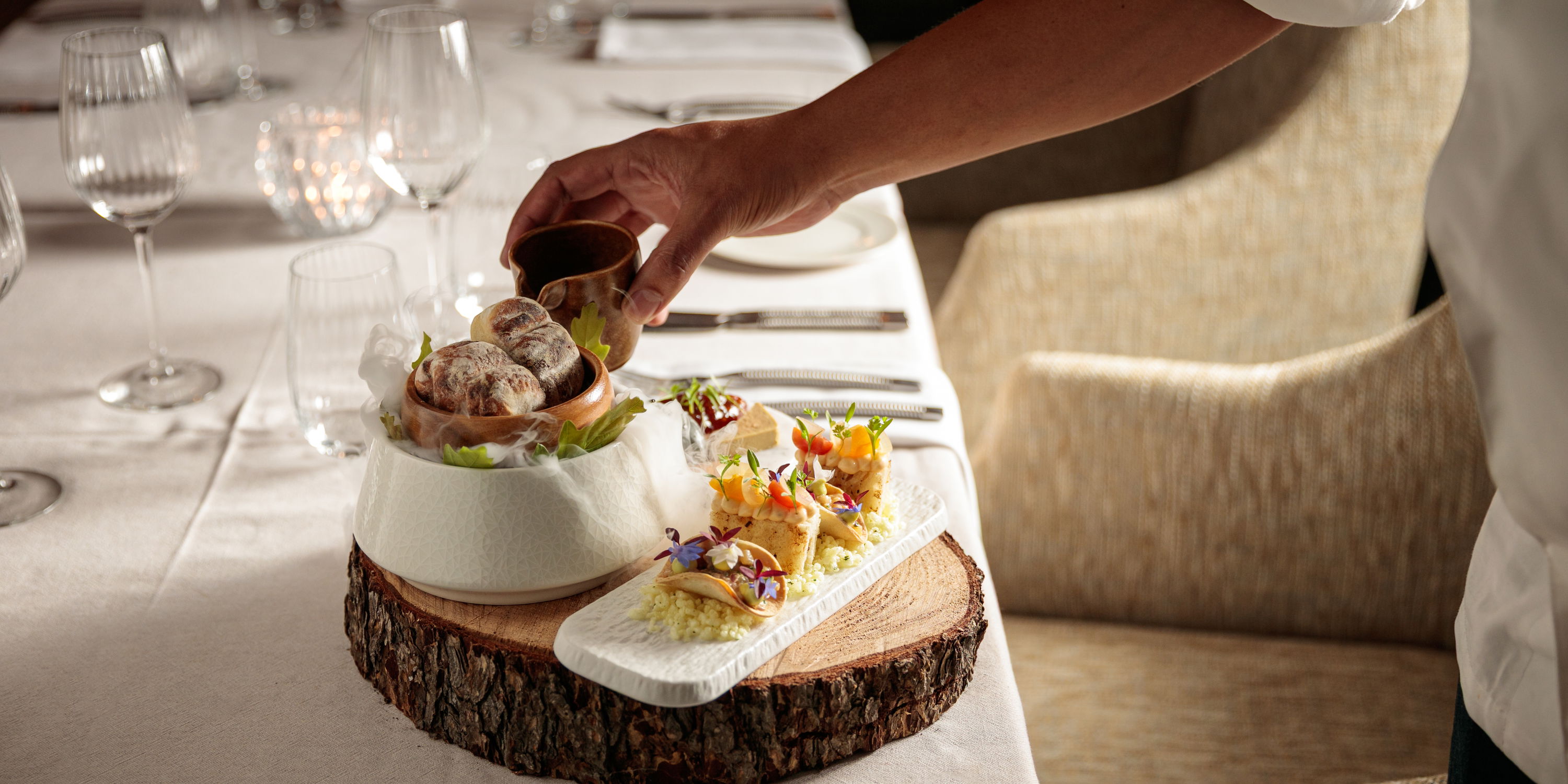The Oak fine dining restaurant Grande provence estate