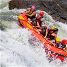 Rafting the white water rapids of the river Nile, Uganda