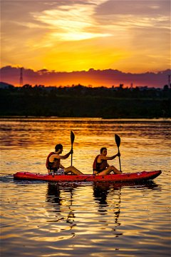 Kayaking on The Nile in Jinja, Uganda