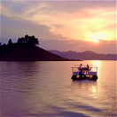 Sunset Cruise on Lake Mutanda in the Kigezi Highlands, Uganda