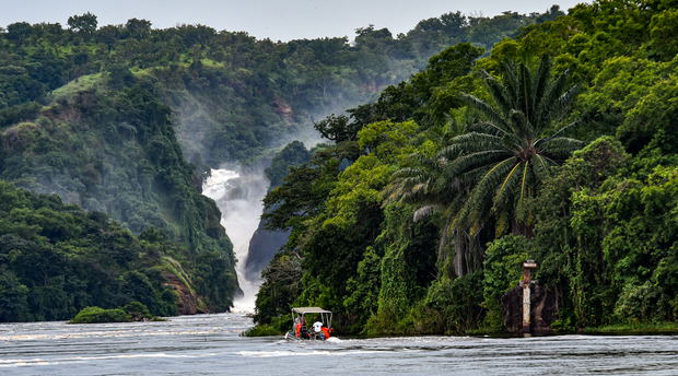 Nile River Falls Cruise at Murchison Falls National Park, Uganda