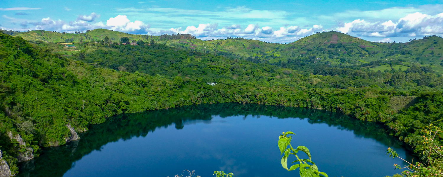 Ndali-Kasenda crater lakes near Kibale National Park and Fort Portal, Uganda