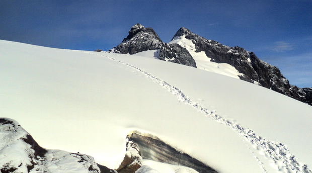 Margherita Peak at the summit of the Rwenzori Mountains on Mt Baker Uganda Margherita Peak at the summit of the Rwenzori Mountains on Mt Baker Uganda