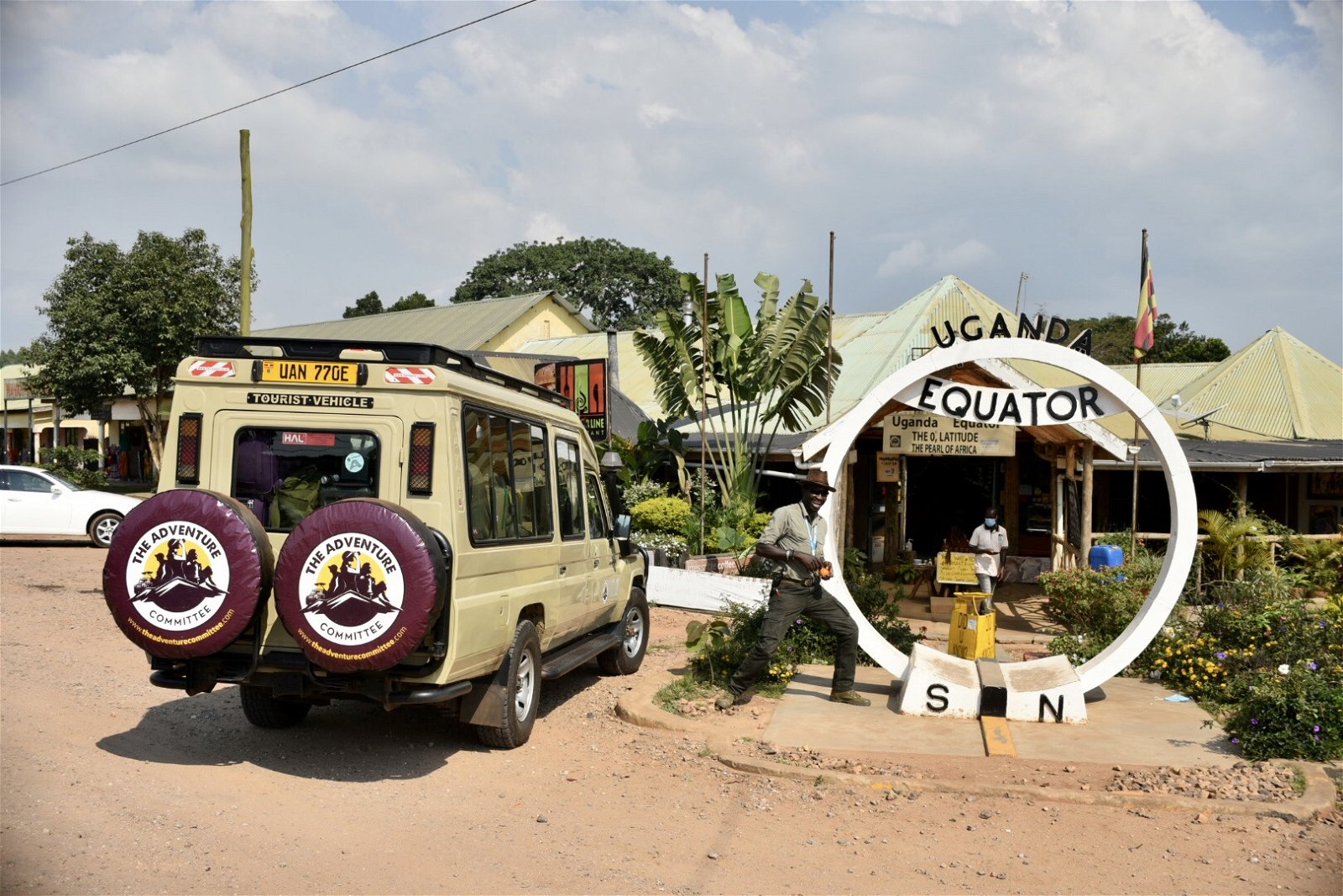 Safari Vehicle on Uganda's Equator 