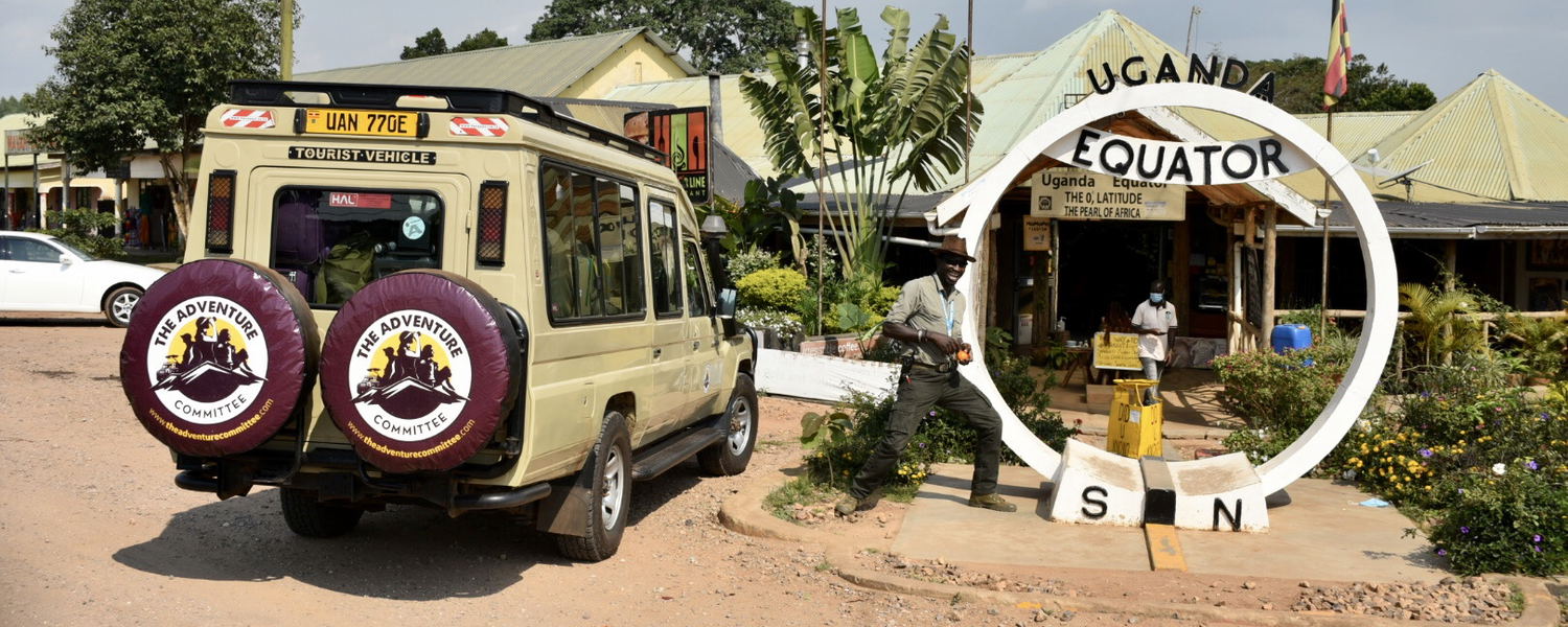 Safari Vehicle on Uganda's Equator