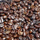 Freshly prepared coffee beans, Uganda