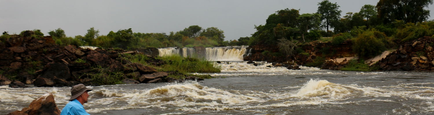 Fly Fishing for tigerfish at Sioma Falls