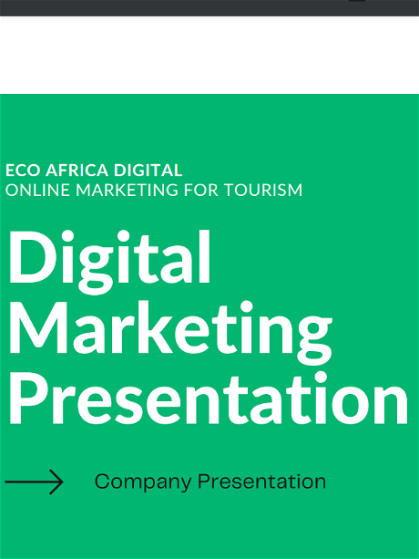 Digital Marketing Company Presentation for Tourism Marketing