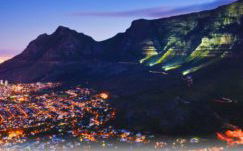 Table Mountain at night