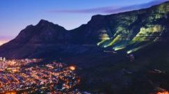 Table Mountain at night Table Mountain at night