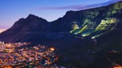 Table Mountain at night