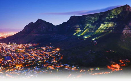 Table Mountain at night