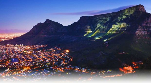 Table Mountain at night Table Mountain at night