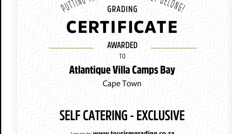 Atlantique Villa Camps Bay Five Star Graded Self Catering Exclusive Villa
