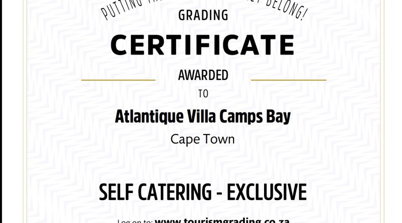 Atlantique Villa Camps Bay Five Star Graded Self Catering Exclusive Villa