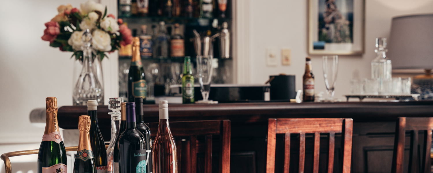 A well-stocked Honesty Bar!