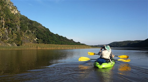 Great Kei Kayak Exploration. Great Kei River. Kei Mouth. Wild Coast Eastern cape. Kayaking adventure. Wildlife monitoring and exploration.