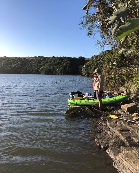Guided fishing. River and Estuary. River fishing. Kayak fishing. Angling Tours. Kei Mouth. Morgan Bay. Double Mouth Nature Reserve. East London. Buffalo City. Wild Coast. Eastern Cape. South Africa. White Musselcracker. Silver Steenbras.