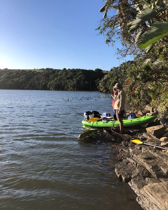 Guided fishing. River and Estuary. River fishing. Kayak fishing. Angling Tours. Kei Mouth. Morgan Bay. Double Mouth Nature Reserve. East London. Buffalo City. Wild Coast. Eastern Cape. South Africa. White Musselcracker. Silver Steenbras.