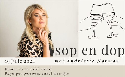 Sop & Dop met Andriette Norman