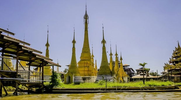 Myanmar's famous golden pagodas are key in Myanmar tourism, picture taken by social media influencer Anita Sane from The Sane Travel Myanmar's famous golden pagodas are key in Myanmar tourism, picture taken by social media influencer Anita Sane from The Sane Travel