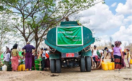 Asian Tour Water Donations