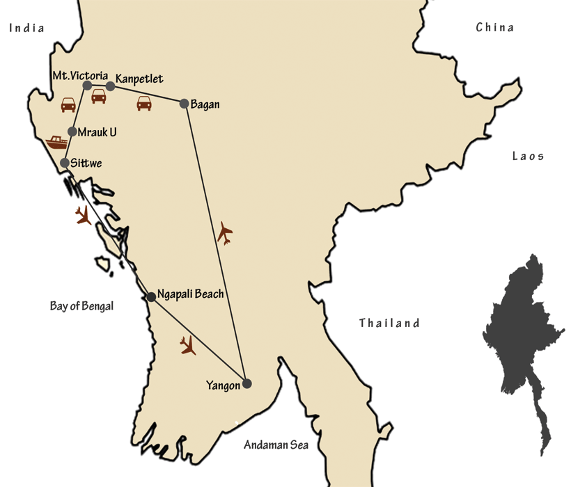 Myanmar Adventure, Trekking From Chin Hill to Mrauk U