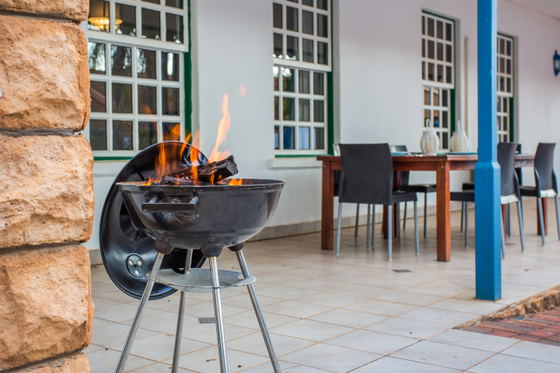 Apartment 18 braai area and patio Apartment 18 braai area and patio