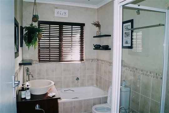 Garden Suite - private bathroom shower & bath