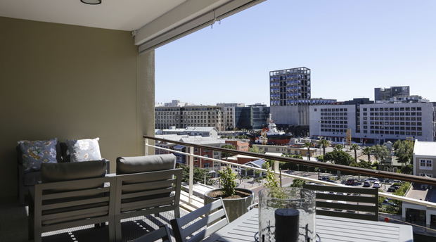 Balcony or patio overlooking cape town beautiful view Balcony or patio overlooking cape town beautiful view